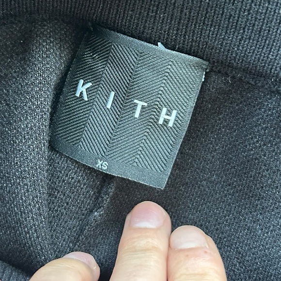Kith Haley Biker shorts size XS Knit Athleisure Black Gray - Picture 7 of 8